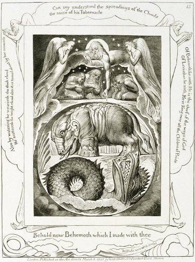 Behemoth and Leviathan by William Blake